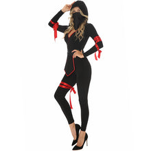 Load image into Gallery viewer, Miss Ninja Anime Samurai Warrior Halloween Costume Set
