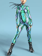 Load image into Gallery viewer, Loz Jungle Mania Animal Skin Halloween Jumpsuit
