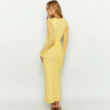 Load image into Gallery viewer, Angel Mesh Long Sleeve Maxi Dress

