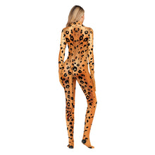 Load image into Gallery viewer, Miss Cursed Jungle Cheetah Halloween Jumpsuit With Tail
