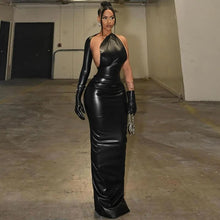Load image into Gallery viewer, Damika Leather Maxi Dress Gloves Set
