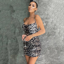 Load image into Gallery viewer, Shae Wild Drawstring Ruched Bodycon Mini Dress
