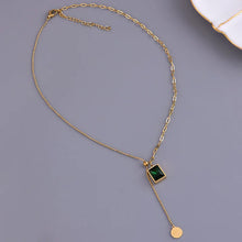 Load image into Gallery viewer, Chambrai Emerald Necklace
