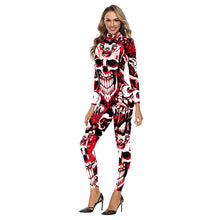 Load image into Gallery viewer, Zahli Sweet Scary Skull Halloween Jumpsuit
