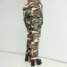 Load image into Gallery viewer, Mia Camouflage Cargo Pants
