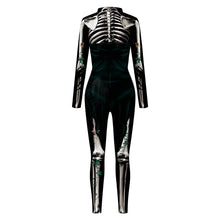 Load image into Gallery viewer, Demi Rosie Skeleton Halloween Jumpsuit
