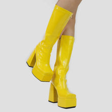 Load image into Gallery viewer, Blake Mid-Calf Platform High Heel Boots

