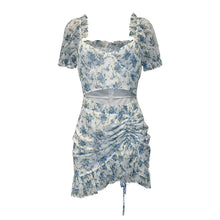 Load image into Gallery viewer, Lillie Floral Ruffle Bodycon Mini Dress
