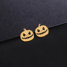 Load image into Gallery viewer, Harper Halloween Pumpkin Earrings
