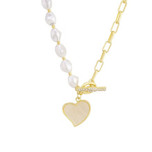 Load image into Gallery viewer, Cerissa Love Heart Pearl Necklace

