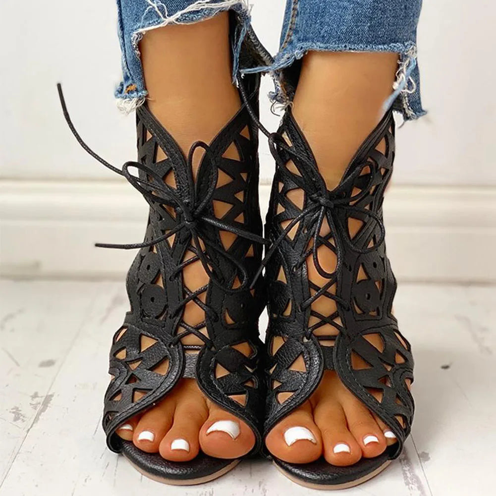 Charlee Lace-Up Sandals