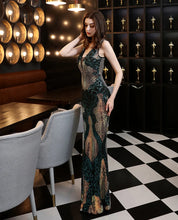 Load image into Gallery viewer, Ava Zainab Sequin Mermaid Maxi Dress
