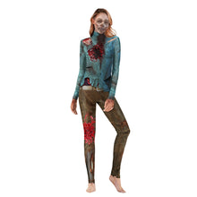 Load image into Gallery viewer, Lexi Zombie Halloween Jumpsuit
