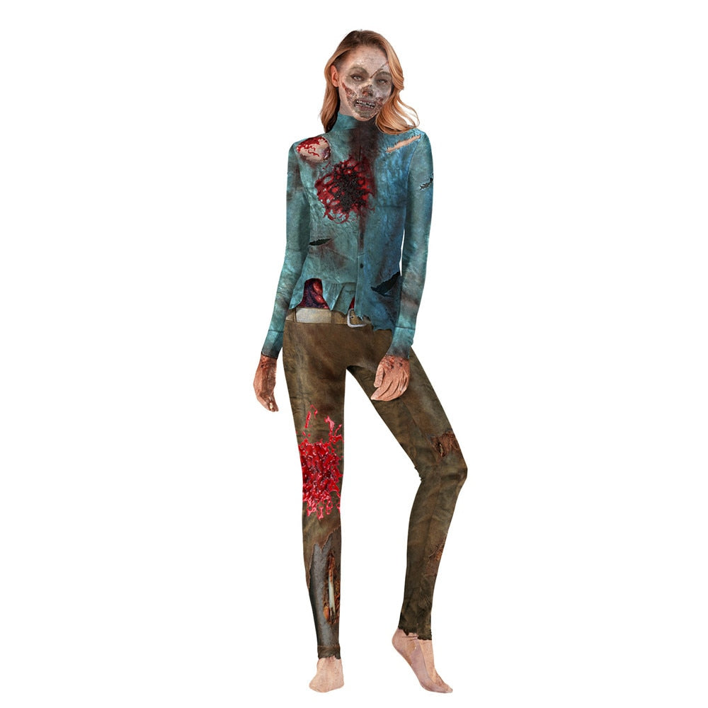 Lexi Zombie Halloween Jumpsuit