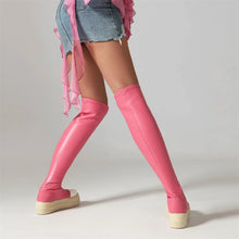 Load image into Gallery viewer, Jimena Over The Knee Platform Boots
