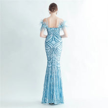 Load image into Gallery viewer, Genesis Sophie Sequin Mermaid Slit Maxi Dress
