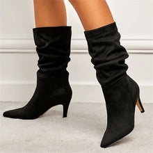 Load image into Gallery viewer, Ariana Mid-Calf Pointed-Toe High Heel Boots
