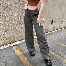 Load image into Gallery viewer, Maya Low Waist Baggy Cargo Pants
