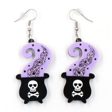 Load image into Gallery viewer, Poison Potion Cauldron Earrings
