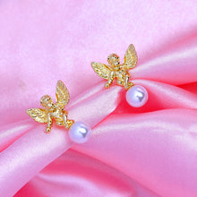 Load image into Gallery viewer, Pearly Mae Angel Earrings
