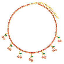 Load image into Gallery viewer, Think Pink Cherry Necklace
