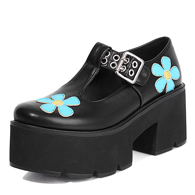 Macy Flower Platform Shoes